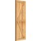 Ekena Millwork Framed Board-n-Batten Shutters w/Z-Bar, Rough Sawn Western Red Cedar, 16 1/8W x 45H, PR RBF06Z16X045RWR - alternate 3